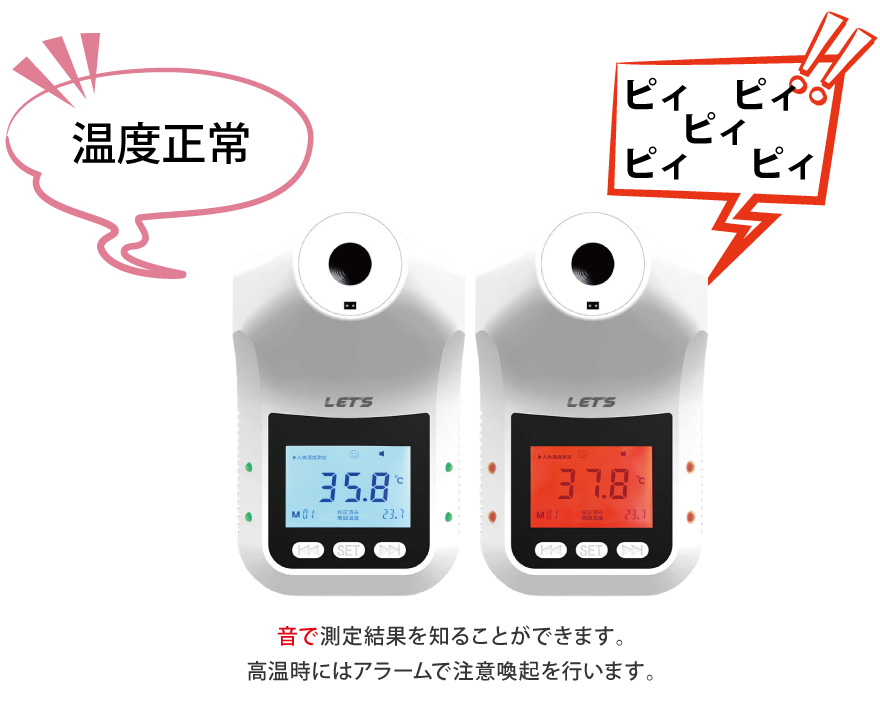 おでことて野平どちらも測定可能