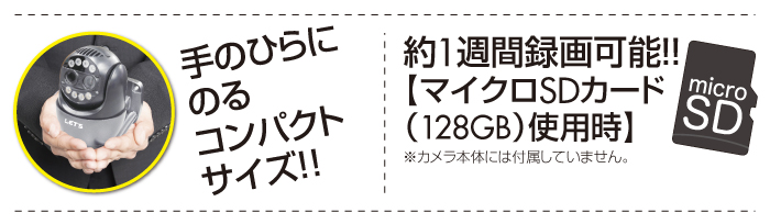 手のひらにのるコンパクトサイズ