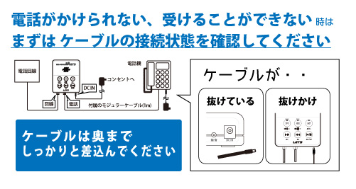 電源アダプターやケーブルが抜けていないことを確認して下さい